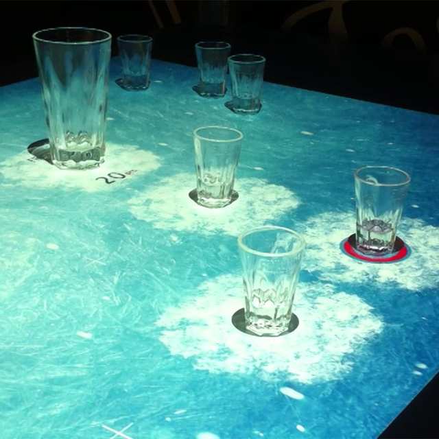Interactive Hologram Projector bar System Interactive Table