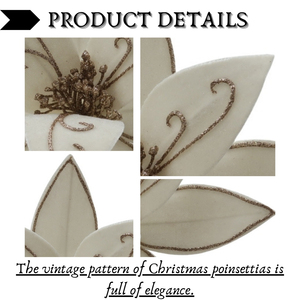 Champán artificial de alta calidad, Poinsettia navideño, buen diseño, decoración de árbol de Navidad en caja, venta al <span class=keywords><strong>por</strong></span> <span class=keywords><strong>mayor</strong></span>, otros artículos <span class=keywords><strong>navideños</strong></span> - Product Image 3