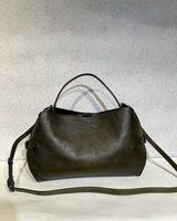 Sac fourre-tout en cuir véritable vintage peint à la main pour femmes, sac à main décontracté rétro OEM
