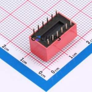DL-06HT DIP Switch Through hole Component (THT),P=2.54mm Switch Piano Key Single Pole Single Throw 6 2.54mm - Product Image 2