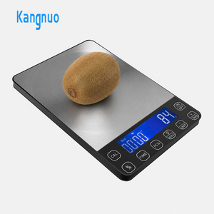 Báscula Digital Profesional para Cocina, con Pantalla LCD, Diseño Delgado de Acero Inoxidable, Temporizador, Función Tare, Unidades de Medida PCS, Electrónica para Cocinar - Product Image 1