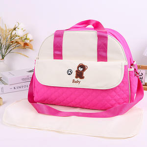 Bolsa de Pañales Estilo Japonés Coreano, Gran Capacidad, Impermeable, de Poliéster, Bolsa de Bebé, Bandolera, 40x18x30.5cm - Product Image 2