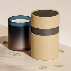 Wholesale Custom Large Round Tube <b>Candle</b> Box for 3-<b>Wick</b> Jar <b>Candle</b> Gift Set Rigid Paper Cylinder Packaging OEM - Product Image 3
