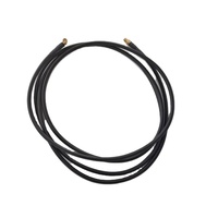 Conector Eléctrico, Cable Coaxial LMR240 de 2500 mm, Ensamblaje SMA Hembra Crimpado para Panel, Conectores SMA Macho Crimpado en Ángulo Recto de Fábrica
