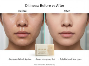 Jabón Limpiador Facial OEM/ODM con Vitamina C, Jabón Hidratante para Piel Grasa, Jabón Artesanal - Product Image 3