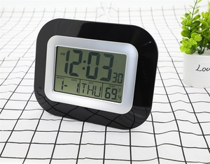 Nhà Máy <span class=keywords><strong>RC</strong></span> <span class=keywords><strong>DCF</strong></span> jjy MSF bảng kỹ thuật số bàn báo động LCD đồng hồ Đài phát thanh kiểm soát ngày ngày nhiệt độ trở lại ánh sáng báo lại - Product Image 3