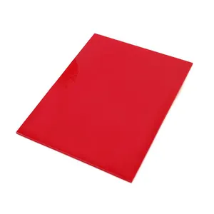 Foglio diffusore in policarbonato rosso, foglio diffusore di luce per PC rosso in plastica personalizzato pannello a piastra di diffusione della luce a LED