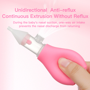 Aspirador Nasal de silicona antirreflujo para bebés, limpiador con ventosa, lavado de nariz, anit <span class=keywords><strong>reflujo</strong></span> - Product Image 2