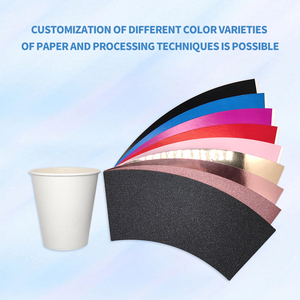 Wholesale Hot Sell Biodegradable Eco-Friendly Plain Color Disposable <b>Paper</b> Cup Handle Custom Print Food Grade for Hot Coffee Tea - Product Image 3