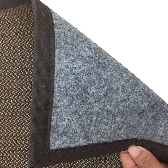Venta al por mayor fácil de limpiar impermeable antideslizante nuevo diseño PVC tejido vinilo felpudo