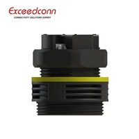 Conector macho redondo de 4 pines con abrazadera de tornillo IP68 450V CA de venta directa de fábrica para alumbrado público LED