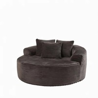 Fauteuil Rond Jumbo avec Coussins, Fauteuil de Lecture Confortable, Mobilier Moderne pour Salon, Vente en Gros