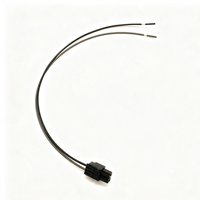 Kabel Harness Konektor Plastik Hitam 2-Pin Kustom Pabrik, Ujung Tanpa Isolasi, untuk Catu Daya & Peralatan Rumah Tangga