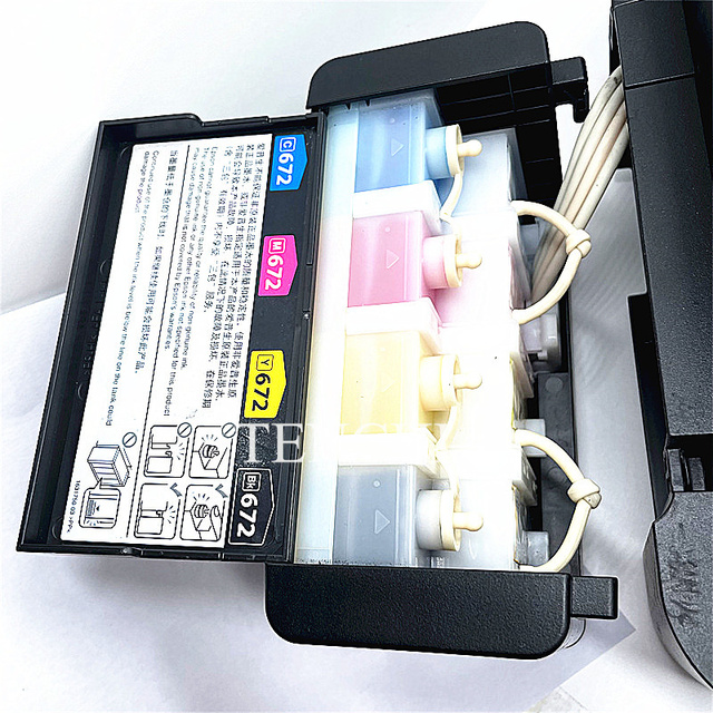 4 Color A4 Size InkJet Printer Machine for Epson L360 L363 L380 L383 All-in-One Ink Tank Printer
