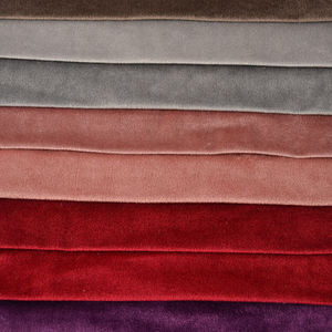 Đa Màu Sắc Nâu 240 GSM 100% Polyester Mô Hình Đồng Bằng Ý Nhung Sang Trọng Vải - Product Image 3