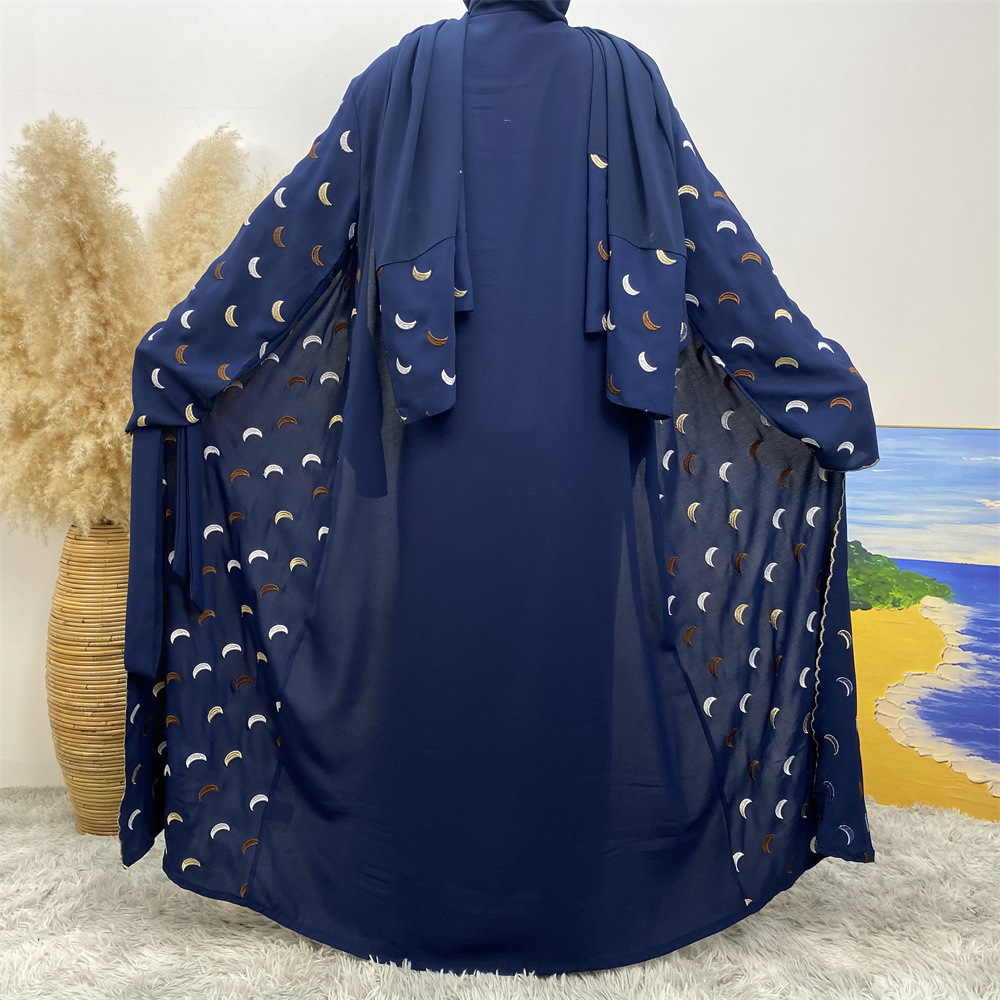 green emerald velvet dress Slim Fit Cotton-Linen Abaya LM100  Modest Tie-Back Eid Dress  LumosModesty
