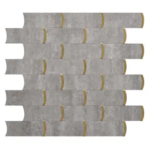 3d marmo pvc impermeabile bianco autoadesivo mosaico parete cucina backsplash buccia e stick backsplash piastrelle
