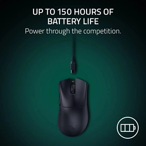 เมาส์เกมมิ่งไร้สาย Razer DeathAdder V4 Pro รุ่นใหม่ น้ำหนักเบาพิเศษ 56 กรัม ความเร็วสูง 8000Hz HyperSpeed 45K DPI เมาส์ตามหลักสรีรศาสตร์ - Product Image 2