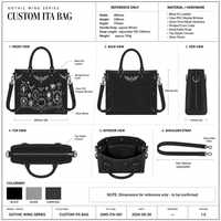 Sac à bandoulière personnalisé Kawaii Coquette Ita Bag avec panneau transparent pour femme, idéal pour les sorties quotidiennes et le campus, commande en gros