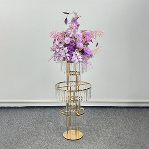 Wedding Decoration Table Centerpiece Metal Gold Trumpet <strong>Vase</strong> <strong>Stand</strong> Flower <strong>Stand</strong> - Product Image 1