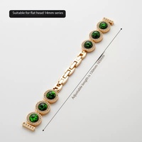 Nouveau bracelet de luxe brillant en acier inoxydable avec motif souris et diamants pour montre connectée Series 11 10 9/8/7/6/5