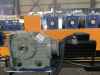 Machine de formage de profilés en C et en Z entièrement automatique à haute productivité, à commande PLC, à entraînement moteur, avec rouleaux de 260 mm de diamètre