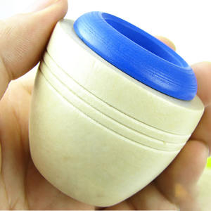 魔法のカラフルな子供用ミニ最高の教育玩具天然木DIY卵形万華鏡メガネ - Product Image 5