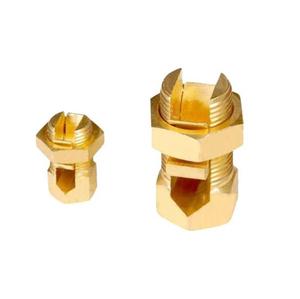 Connecteur à boulon fendu en laiton de qualité standard, raccord femelle fileté, marque EMBROS, disponible au prix de gros en Inde - Product Image 1