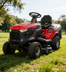 Tondeuse autoportée professionnelle industrielle tout-terrain à quatre roues motrices, moteur essence 452 cm³ 4 temps, capacité de ramassage de 250 L - Product Image 5