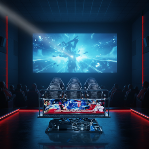 Sistema de <span class=keywords><strong>Cine</strong></span> de Realidad Virtual con Plataforma Dinámica Hidráulica 5D/7D/9D/12D para Interiores, para Centros Comerciales y Parques - Product Image 2