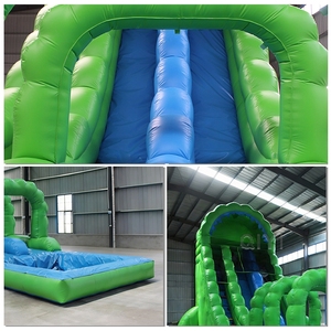 Tobogán Acuático Doble Inflable de Alta Resistencia para Niños y Adultos, de Grado Comercial, en PVC - Product Image 5
