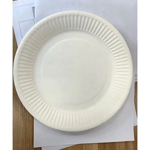 Đĩa Giấy Trắng Không Tráng Dùng Một Lần Khay Giấy 9 Inch Tùy Chỉnh Cho Bữa Tiệc - Product Image 5