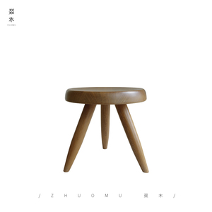 Sgabello basso giapponese semplice in <span class=keywords><strong>legno</strong></span> massello per uso domestico silenzioso vento bianco cera <span class=keywords><strong>legno</strong></span> piccolo sgabello rotondo lato antico mobili piccola <span class=keywords><strong>panca</strong></span> - Product Image 5