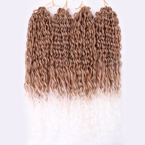 Ocean Wave Crochet Braid Hair Super Long Curly Ondulado Trenzado Cabello 24 pulgadas Mini Deep Curly Twist Extensión de cabello trenzado sintético - Product Image 6