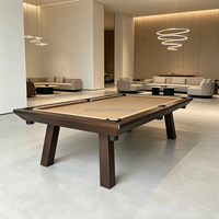 Table de billard de haute qualité personnalisable en bois massif pour 8 et 9 boules, accessoires de billard pour bar, pub, hôtel et complexe hôtelier