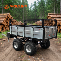 Remorque SINOLINK Shandong 1000 kg, transport de marchandises hydraulique pour VTT, 2210X1310X650mm