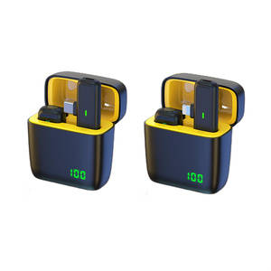 Micrófono Lavalier inalámbrico con pantalla Digital LED Estuche de carga para <span class=keywords><strong>Android</strong></span> Pantalla de micrófono LED Cancelación de ruido inteligente - Product Image 6