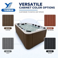 YUNMAN Spa de nage extérieur moderne certifié CE, Hydrothérapie haut de gamme, Jacuzzi, Bain à remous, Contrôle Balboa, Villa, Hôtel