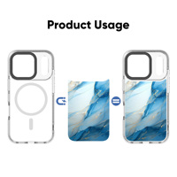Étui de protection pour téléphone personnalisé de luxe en TPU+PC avec anneau magnétique, antichoc, compatible avec la charge sans fil pour 17 16 Pro Max