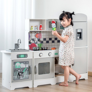 Ensemble de <span class=keywords><strong>cuisine</strong></span> <span class=keywords><strong>en</strong></span> <span class=keywords><strong>bois</strong></span> avec simulation de son et d'éclairage d'évacuation de l'eau, jouets d'imitation - Product Image 4