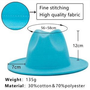 Chapeaux Fedora Panama à large bord de haute qualité pour femmes, vente <span class=keywords><strong>en</strong></span> gros, 2022 <span class=keywords><strong>laine</strong></span>, ffête classique, chapeaux Fedora - Product Image 2