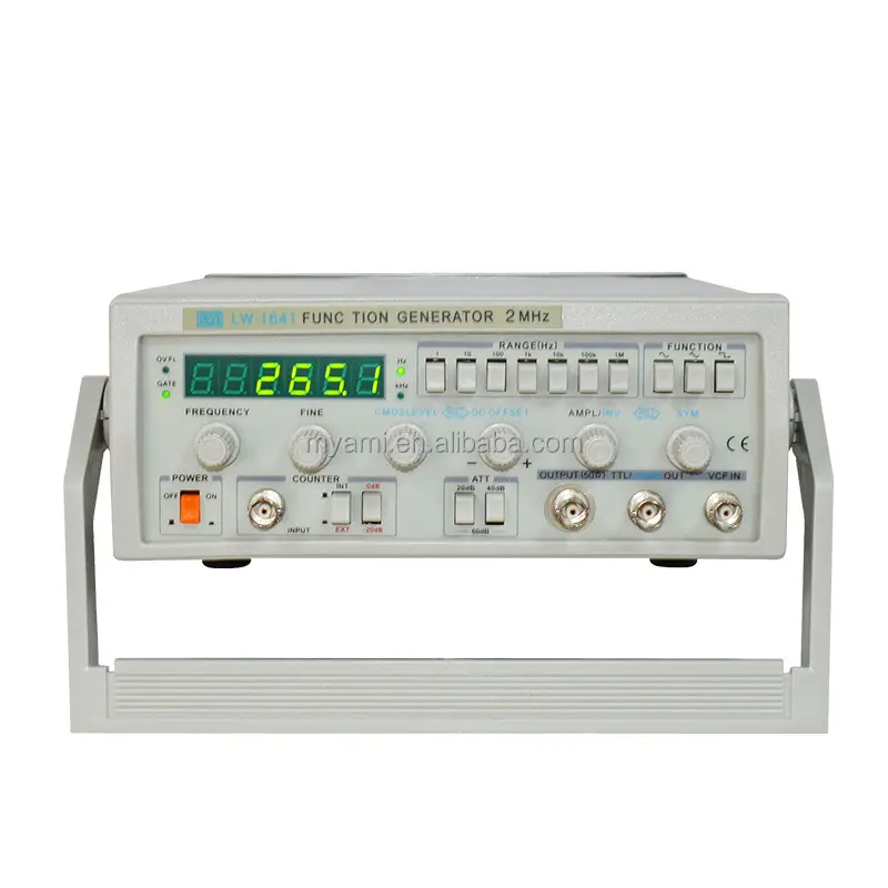 LW-1643 generator fungsi frekuensi rendah Generator sinyal 0.1Hz sampai 10MHz pengukur frekuensi Generator sinyal bentuk gelombang berubah-ubah