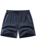 Shorts imprimés respirants et anti-humidité pour hommes grandes tailles, taille élastique de 5 pouces, pour la gym et le quotidien