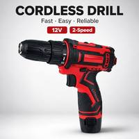 Perceuse sans fil à deux vitesses, moteur sans balais 12V, perceuse à percussion rechargeable, outil électrique de qualité industrielle OEM, couple de 45 Nm