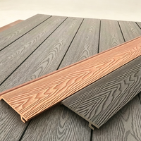 Panneaux de bardage mural en WPC résistant aux UV, revêtement mural en composite bois pour la décoration extérieure des maisons