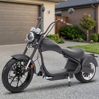 2026 Faster MH3 4000W 2 roues 2000w/3000w Scooter électrique pliable à pneus larges, étanche, type Chopper