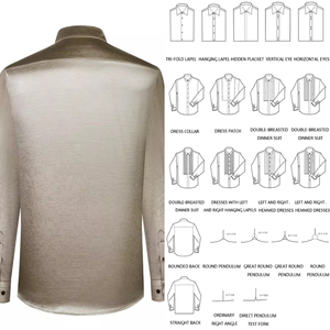 Chemises florales OEM pour hommes – Haut de gamme, décontractées, pour fêtes, mariages, bals de promo – <span class=keywords><strong>Chemise</strong></span> à manches longues infroissable 100 % polyester – Vente en gros - Product Image 4