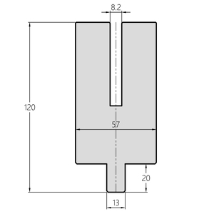 Punzone per Pressa Piegatrice di Alta Precisione OIVACO, Punzone per Piegatura Durevole Compatibile con Amada/<span class=keywords><strong>Trumpf</strong></span> - Product Image 6