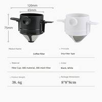 Filtre à café pliable double couche en acier inoxydable 304, compatible avec plusieurs tasses, réutilisable, portable et de qualité supérieure