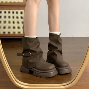 Botines de moda para mujer 2026: diseño de nicho, suela gruesa, aumento de altura, estilo casual - Product Image 5